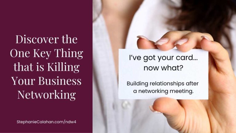 Effective business networking - turning connections into relationships