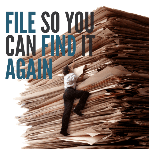File So You Can Find It Again