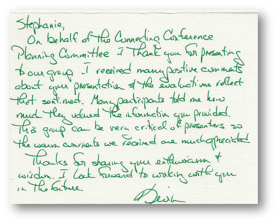 Testimony For Stephanie Calahan By Kevin Seymour