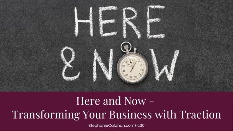 Take Action Here and Now