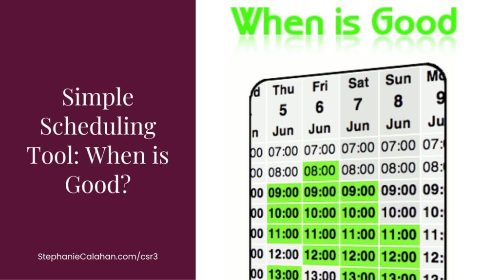 Meeting planner When Is Good Tool
