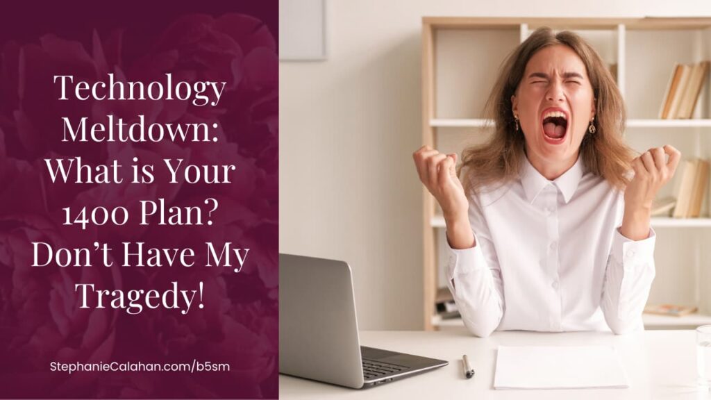Have a technology disaster plan