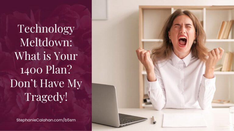 Have a technology disaster plan