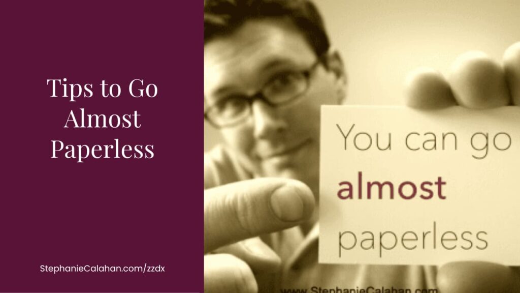 Tips to go paperless