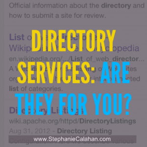 Listing in Directory Services