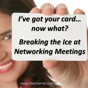 Effective Business Networking - Starting a Conversation