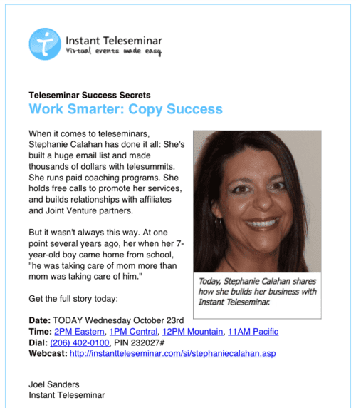 Stephanie Calahan Interviewed on Teleseminars and Instantteleseminar