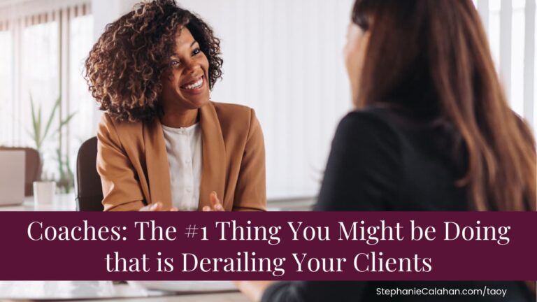 Are you making this coaching mistake
