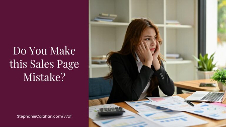 Sales Page Mistakes