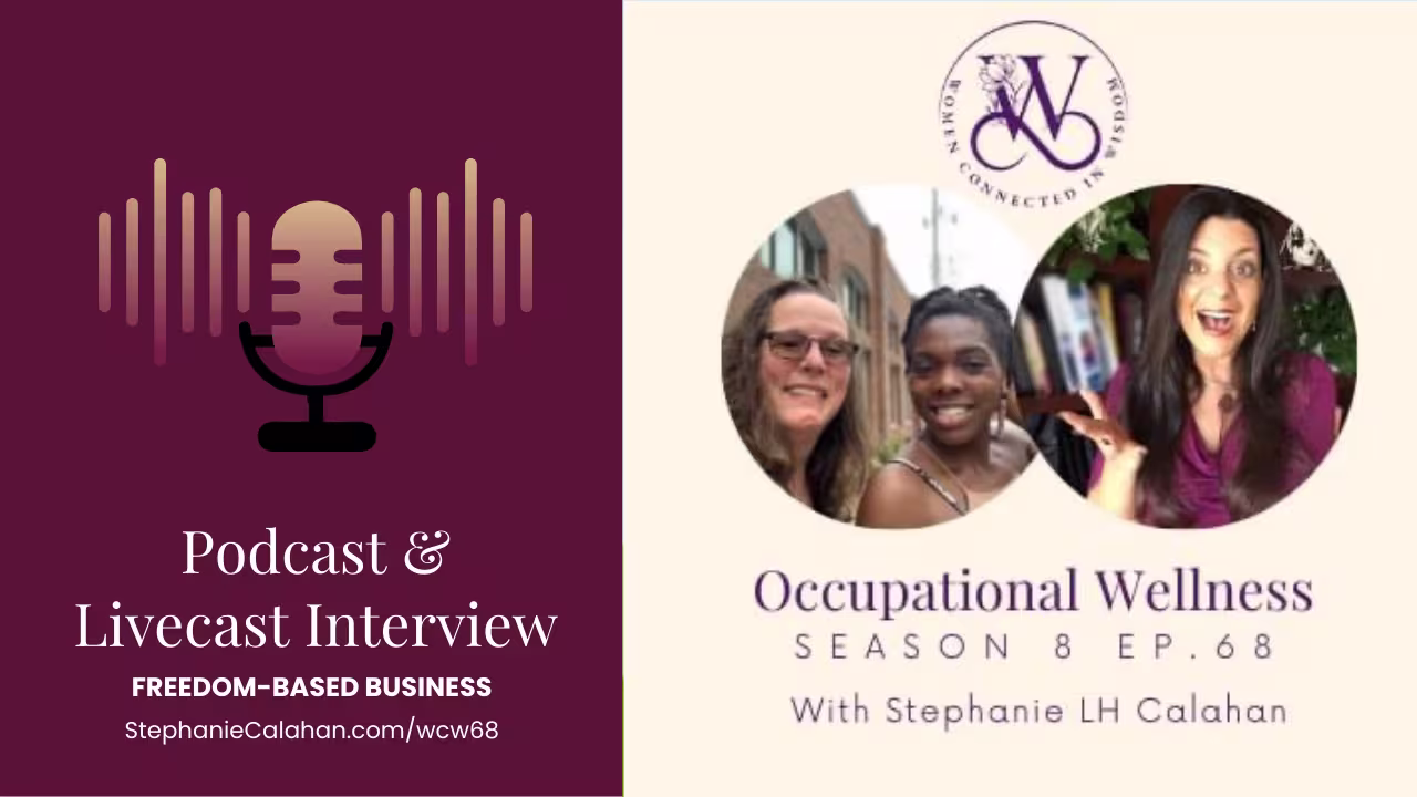 Women Connected in Wisdom Occupational Wellness header