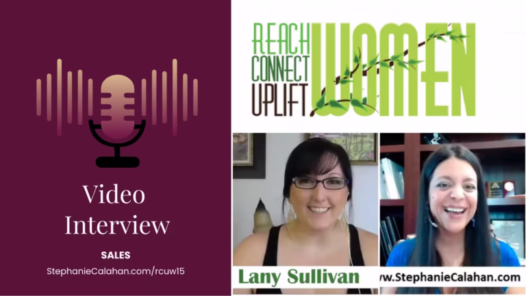 Reach Connect Uplift Women - logo of show and picture of Lany Sullivan and Stephanie Calahan - Mindset for Success media room image